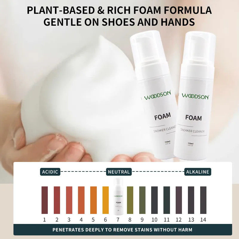 Wholesale Sneaker Cleaner Care Eco-friendly Natural Formula Shoe Care Kit Shoe Cleaner Stain Remover Sneaker Cleaning Foam