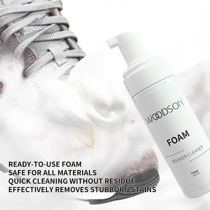 Wholesale Sneaker Cleaner Care Eco-friendly Natural Formula Shoe Care Kit Shoe Cleaner Stain Remover Sneaker Cleaning Foam